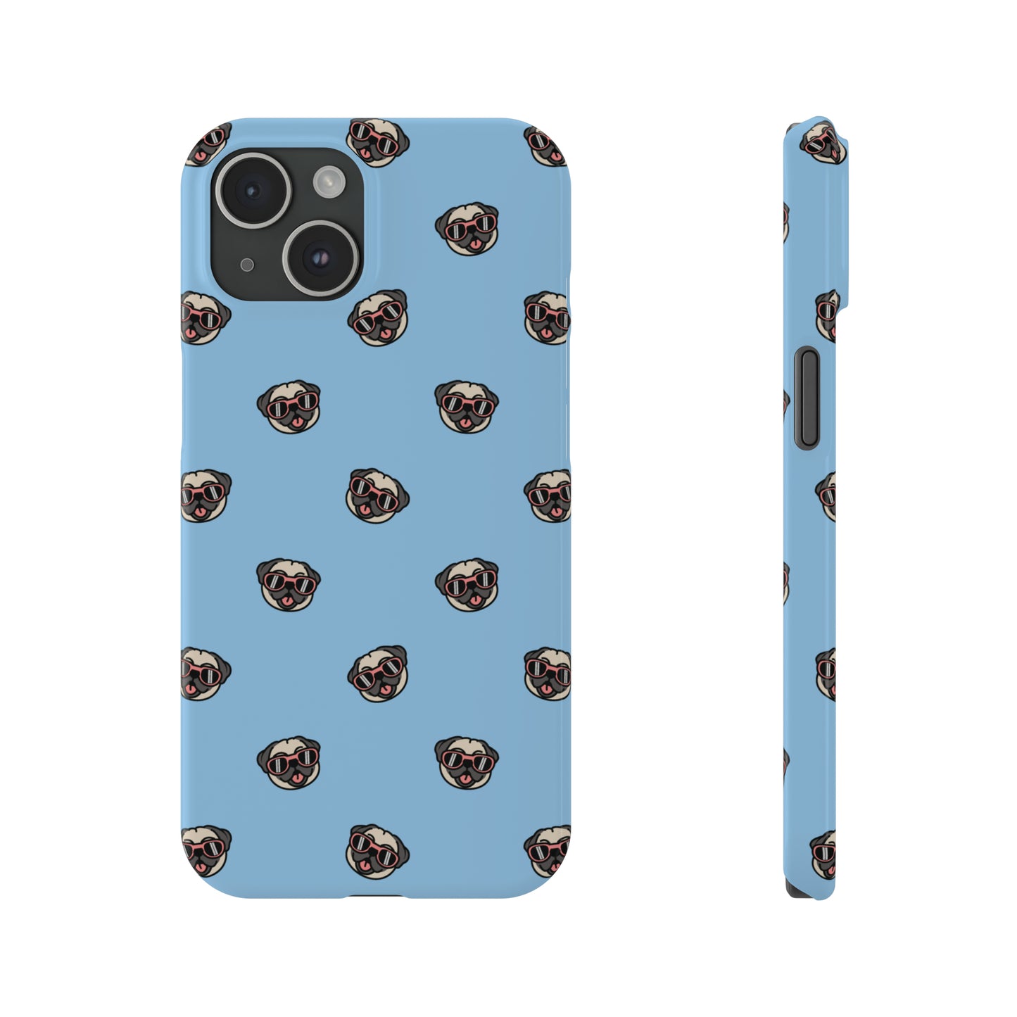 Pug Pattern Snap Case