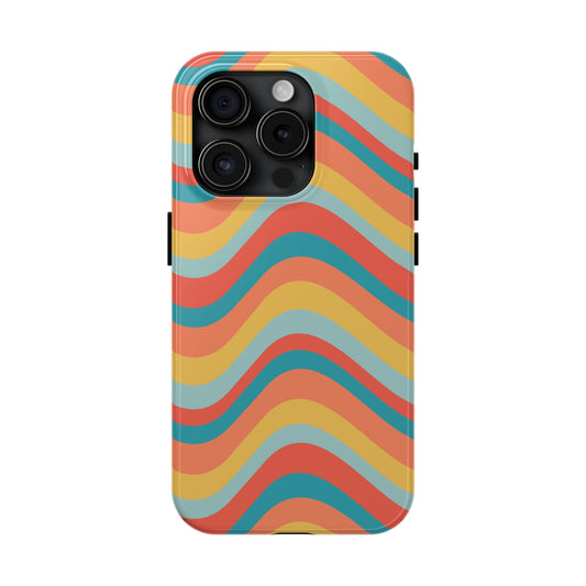 Wavy Pattern Tough iPhone Case