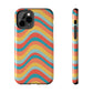 Wavy Pattern Tough iPhone Case