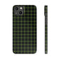 Green Grid Snap Case