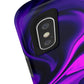 Purple liquid marble pattern Tough Case