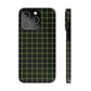 Green Grid Snap Case