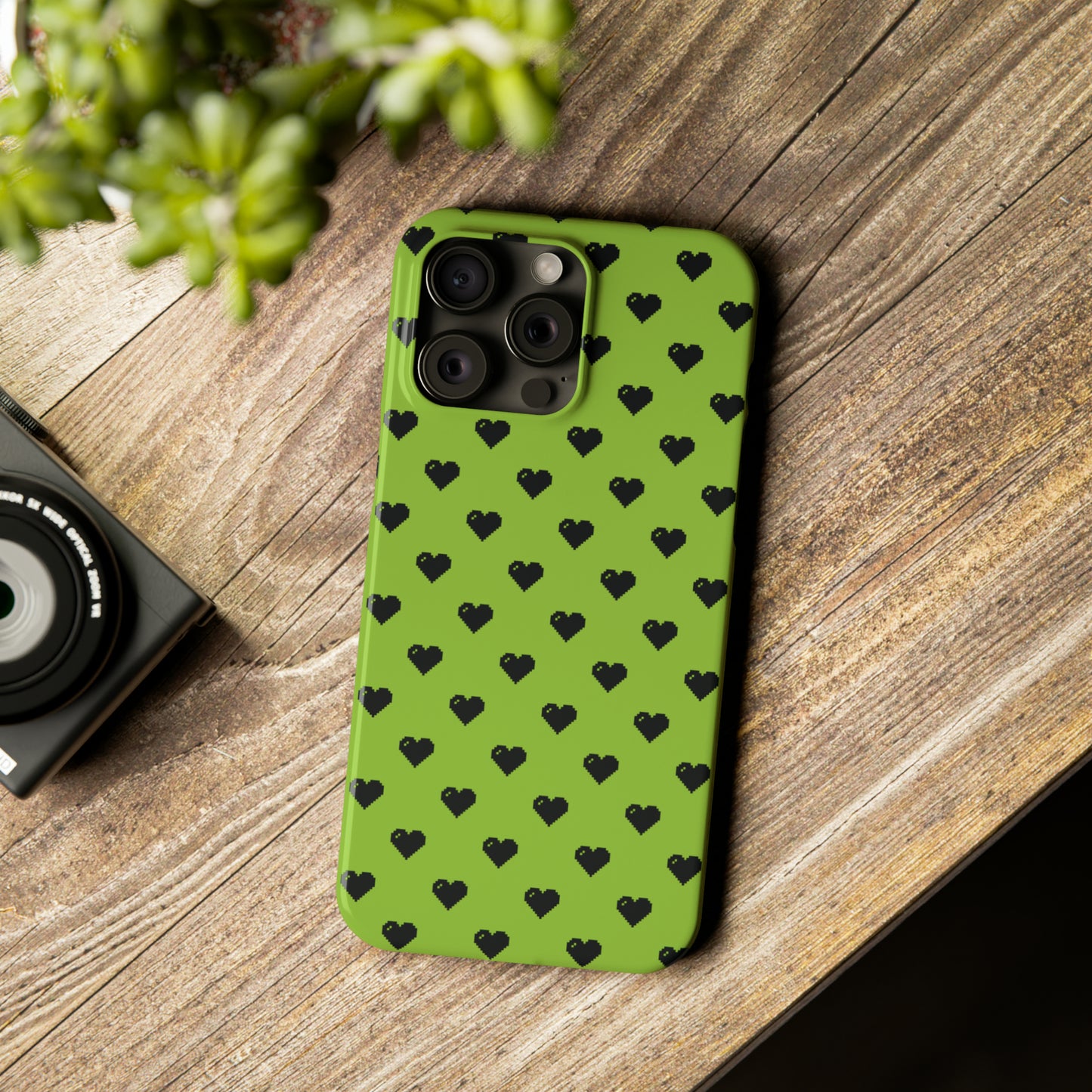 Pixelated Heart Snap Case