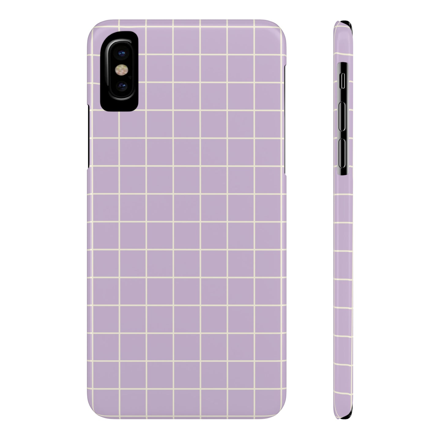 Lavender Grid Snap Case