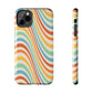 Retro Swirl Tough iPhone Case