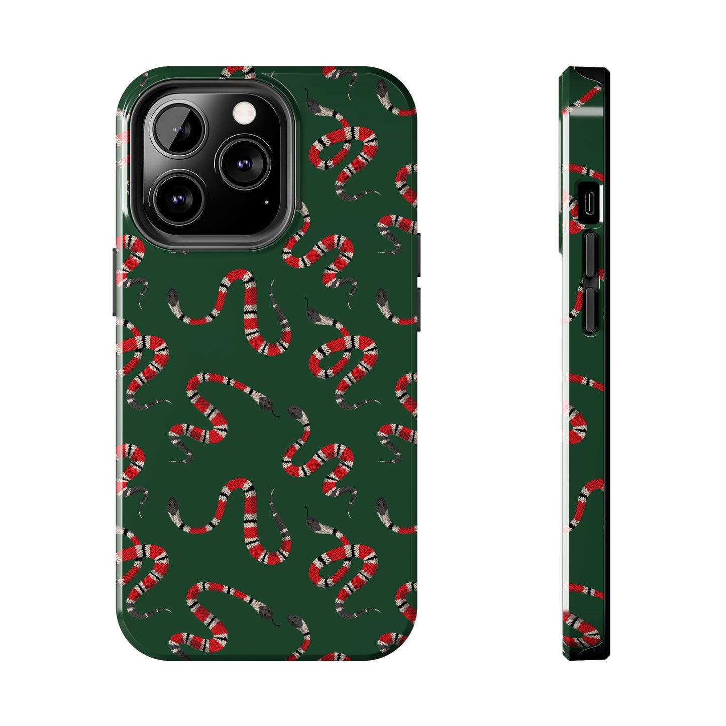 Snake Pattern Tough iPhone Case