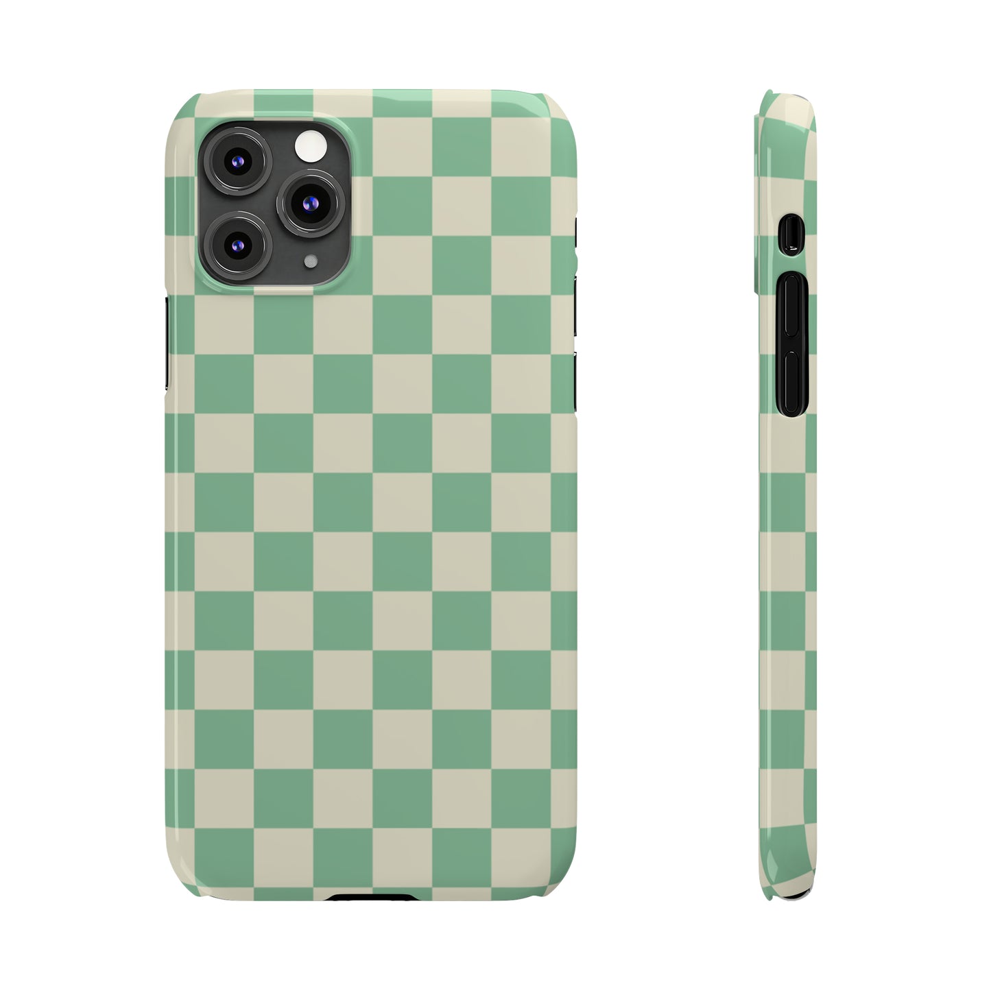 Retro Mint Checkers Snap Case