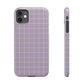 Lavender Grid Snap Case