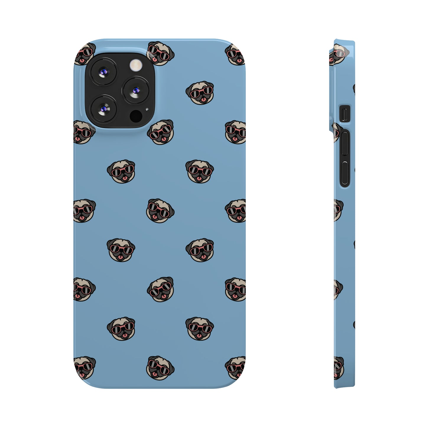 Pug Pattern Snap Case