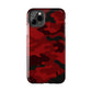 Red Camouflage Tough Case