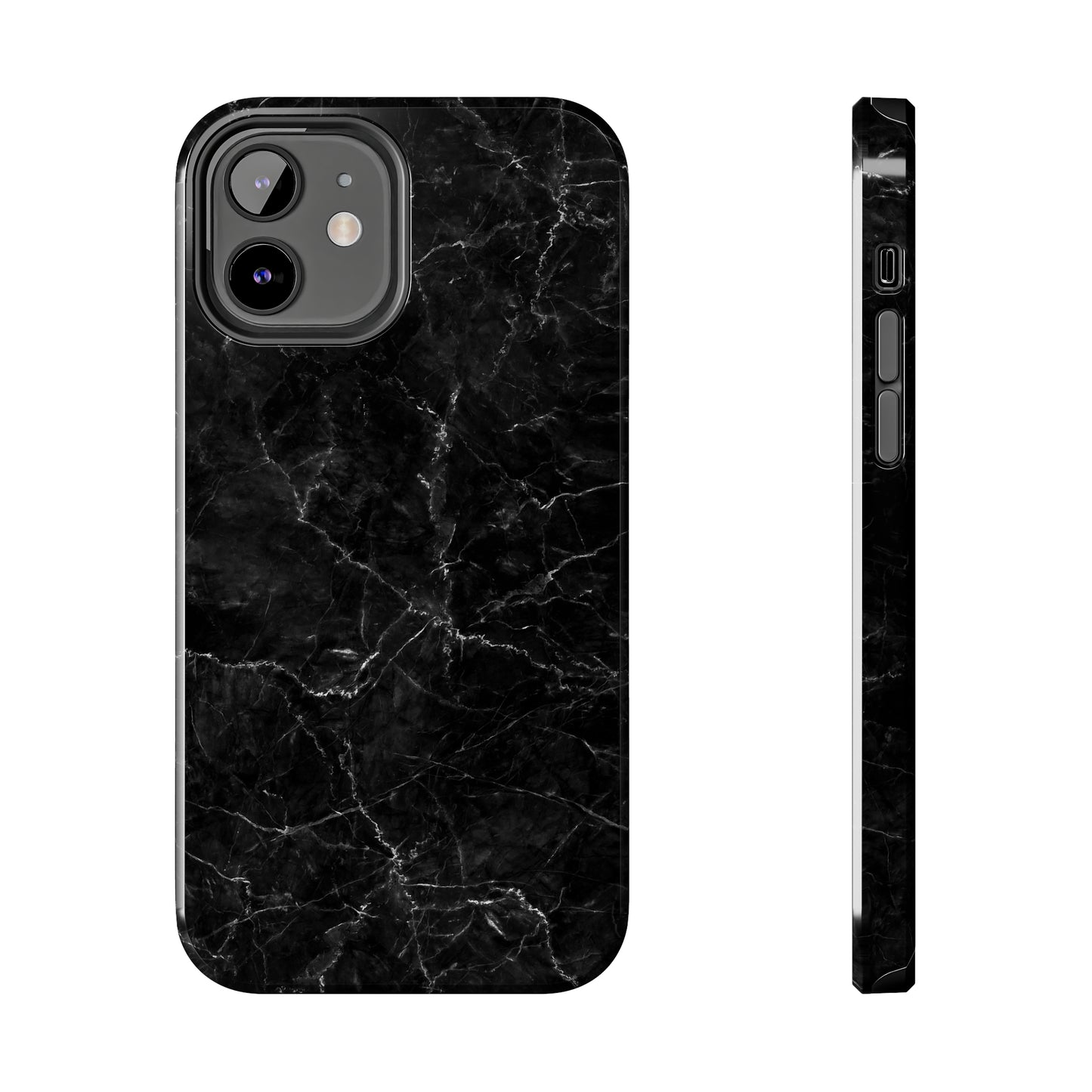 Marquina Black Tough iPhone Case