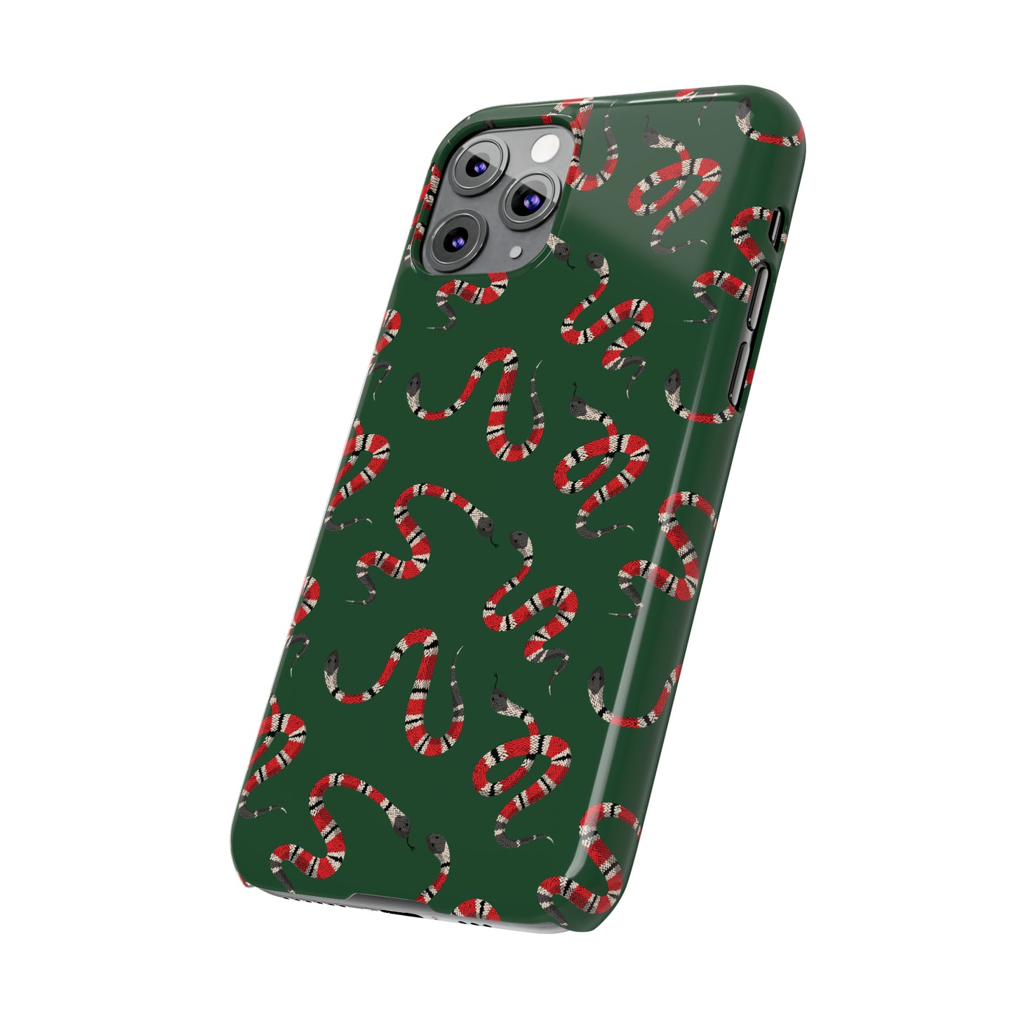 Snake Pattern Snap Case