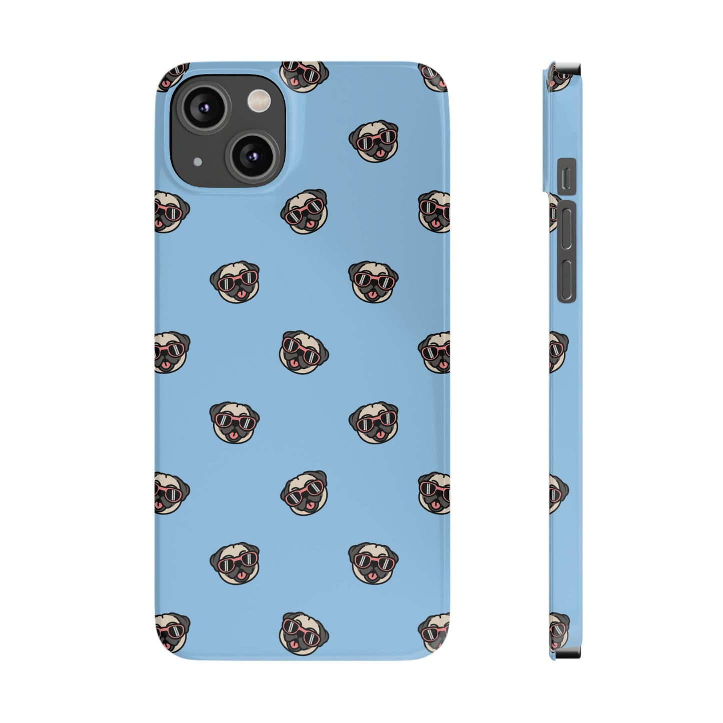 Pug Pattern Snap Case