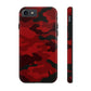 Red Camouflage Tough Case