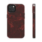 Red stone pattern Tough Case