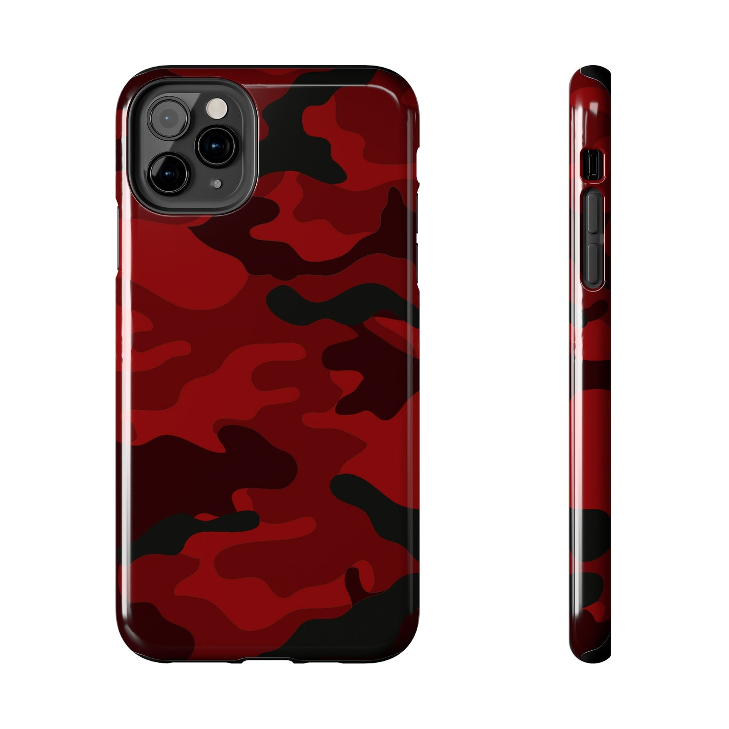 Red Camouflage Tough Case