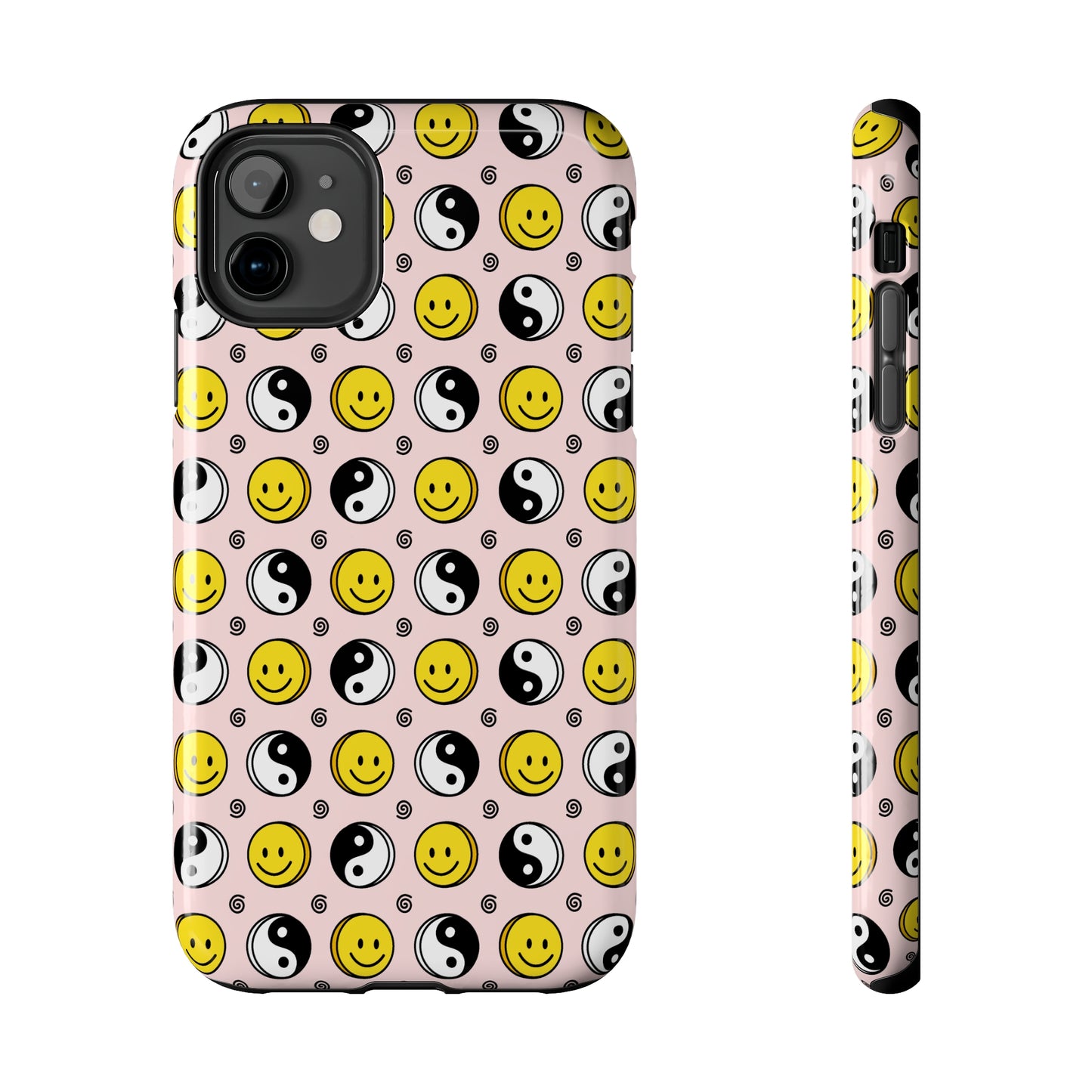 Yin and yang X Smiley Tough iPhone Case