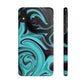 Aqua liquid marble pattern Snap Case