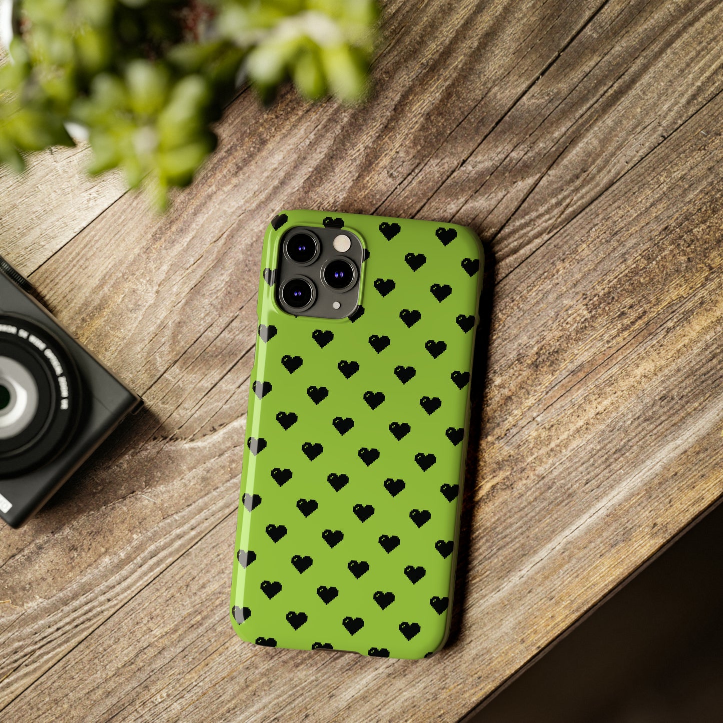 Pixelated Heart Snap Case