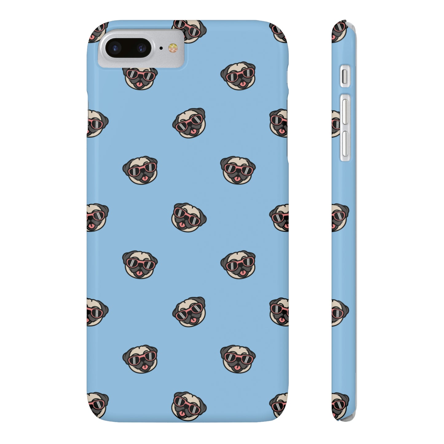 Pug Pattern Snap Case