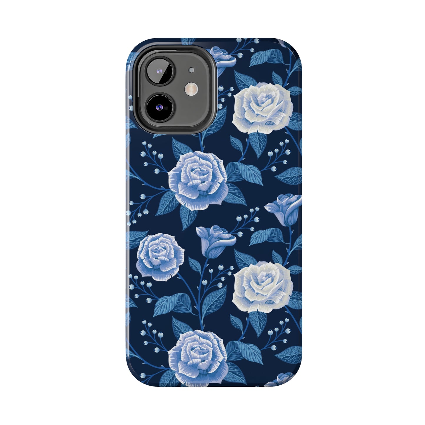 Midnight Rose Tough iPhone Case