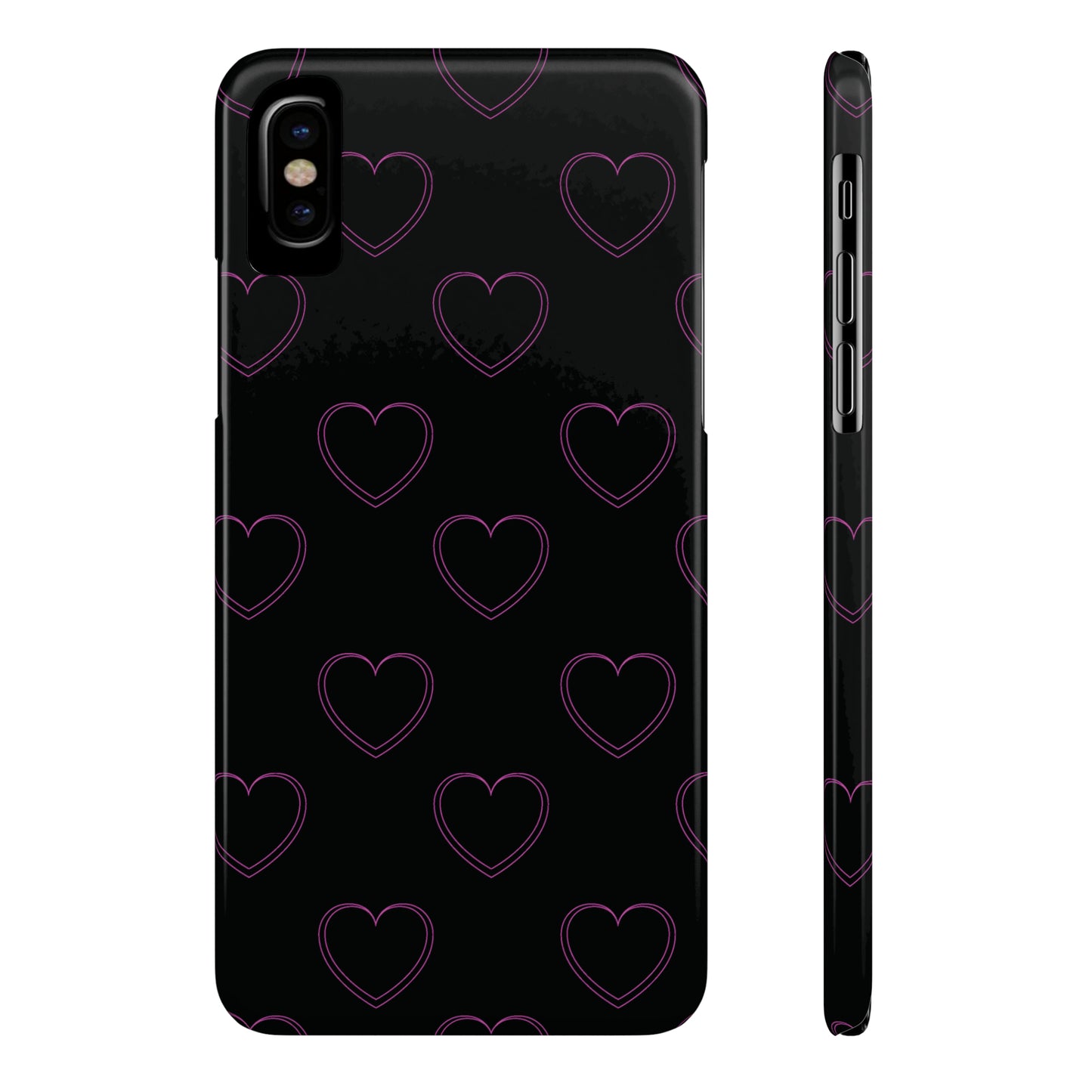 Y2K Heart Snap Case