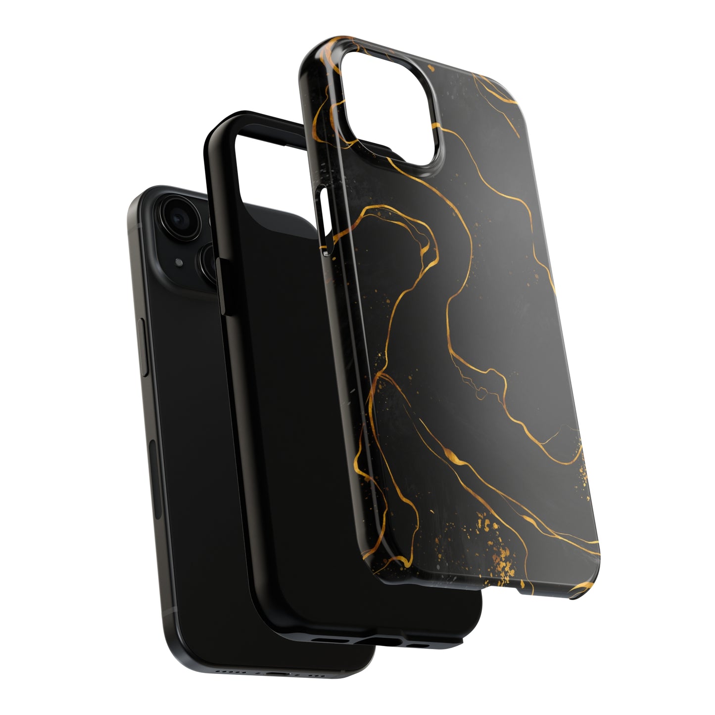 Black Mirage Tough iPhone Case