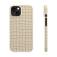 Soft Beige Dizzy Grid Snap Case