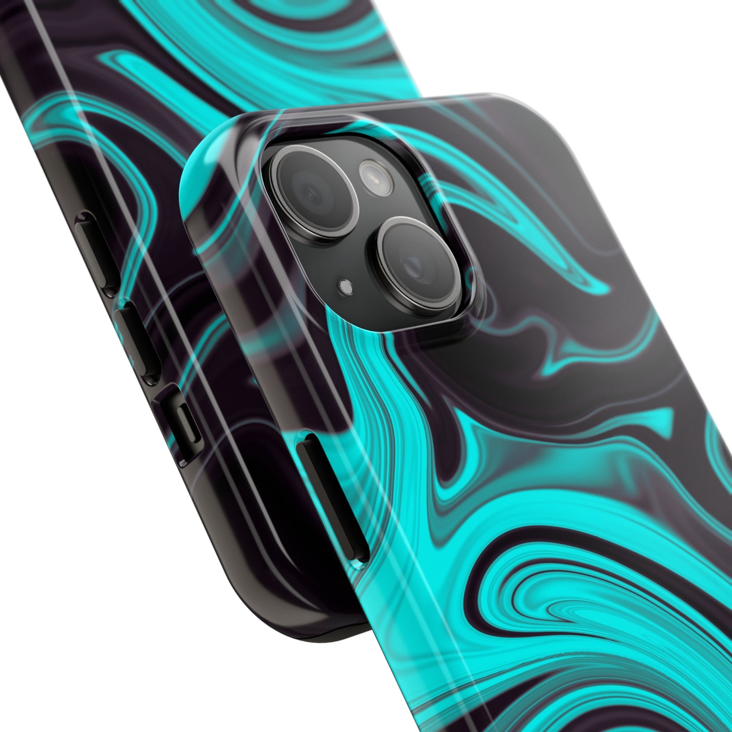 Aqua liquid marble pattern Tough Case