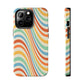 Retro Swirl Tough iPhone Case