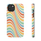 Retro Swirl Tough iPhone Case