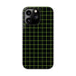 Green Grid Snap Case