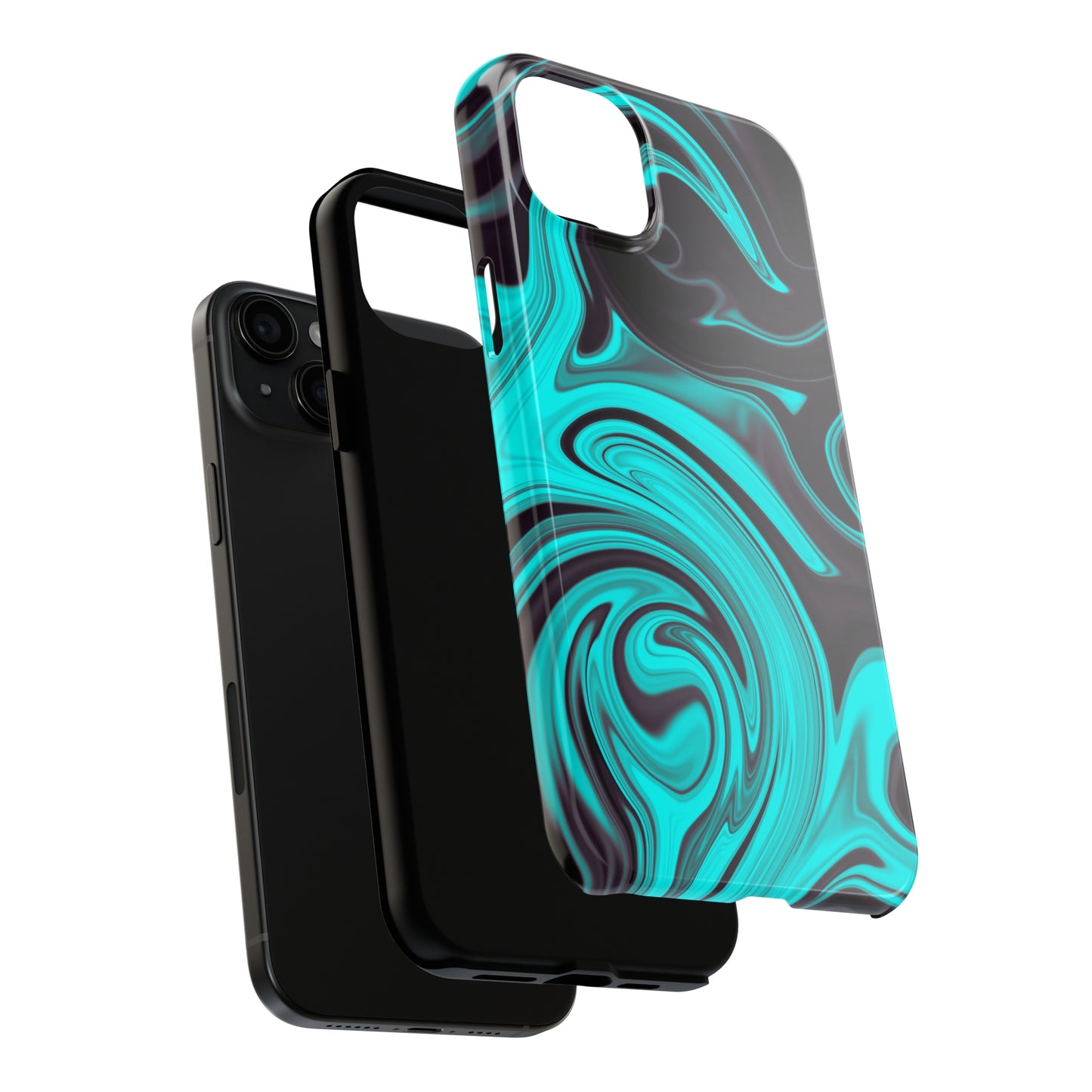 Aqua liquid marble pattern Tough Case