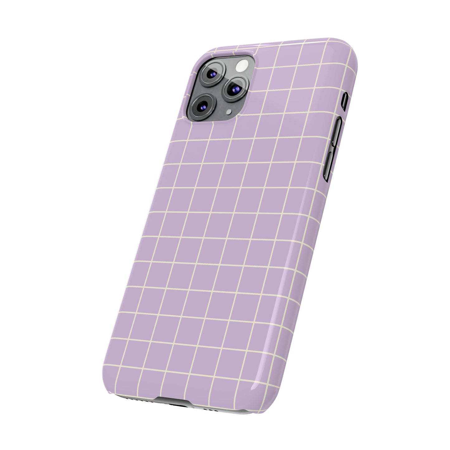 Lavender Grid Snap Case