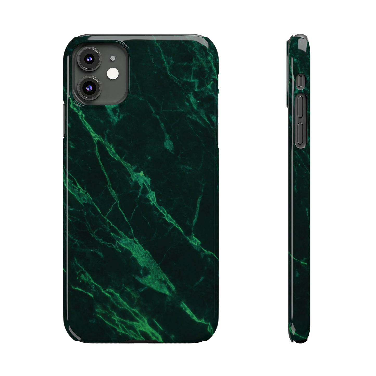 Dark green marble pattern Snap Case