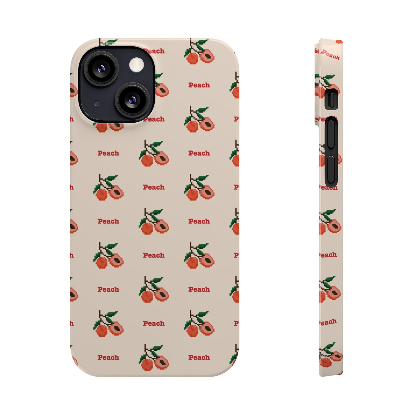 Pixelated Peach Snap Case