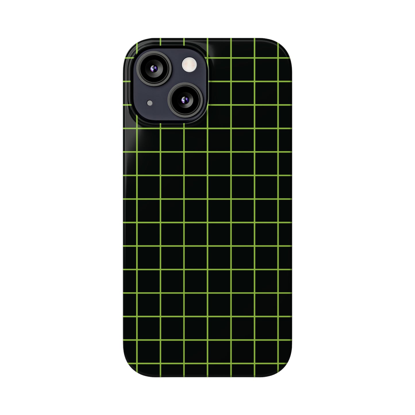 Green Grid Snap Case