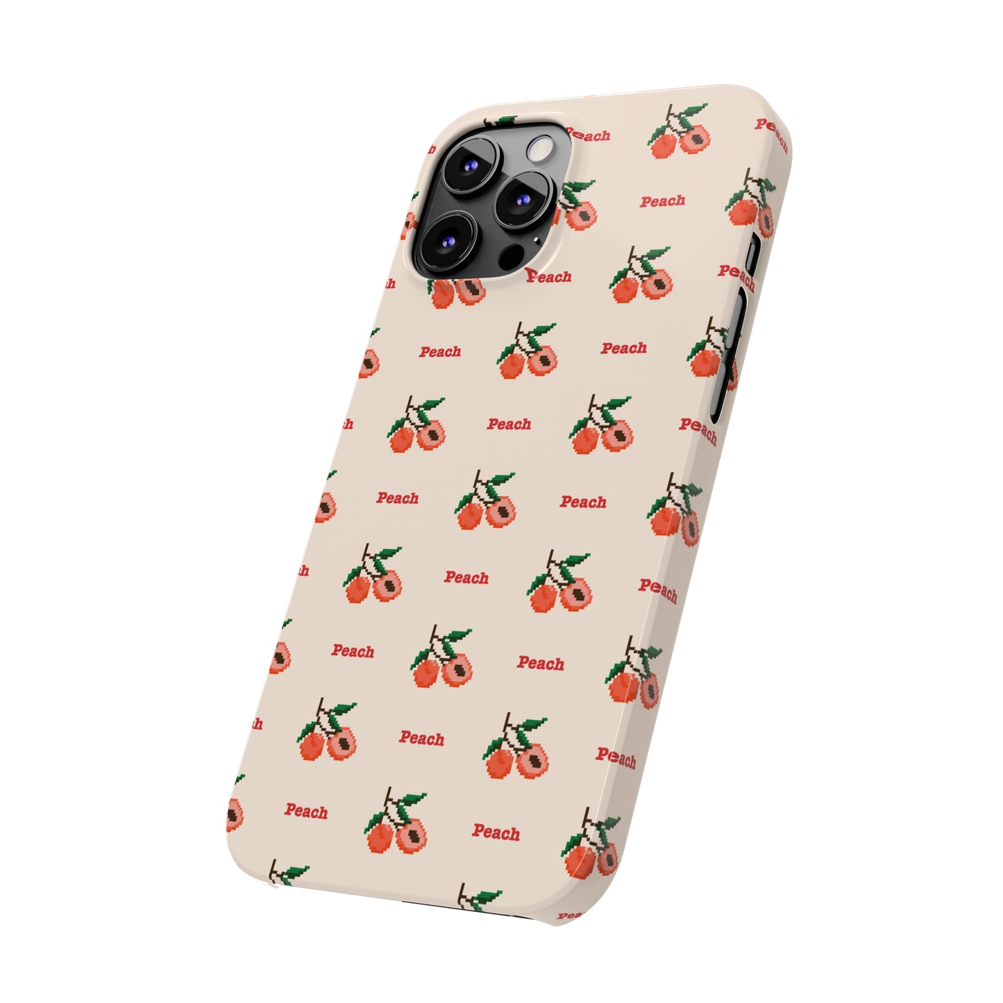 Pixelated Peach Snap Case