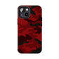 Red Camouflage Tough Case