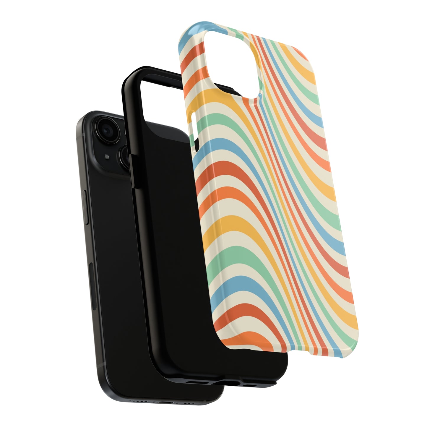 Retro Swirl Tough iPhone Case