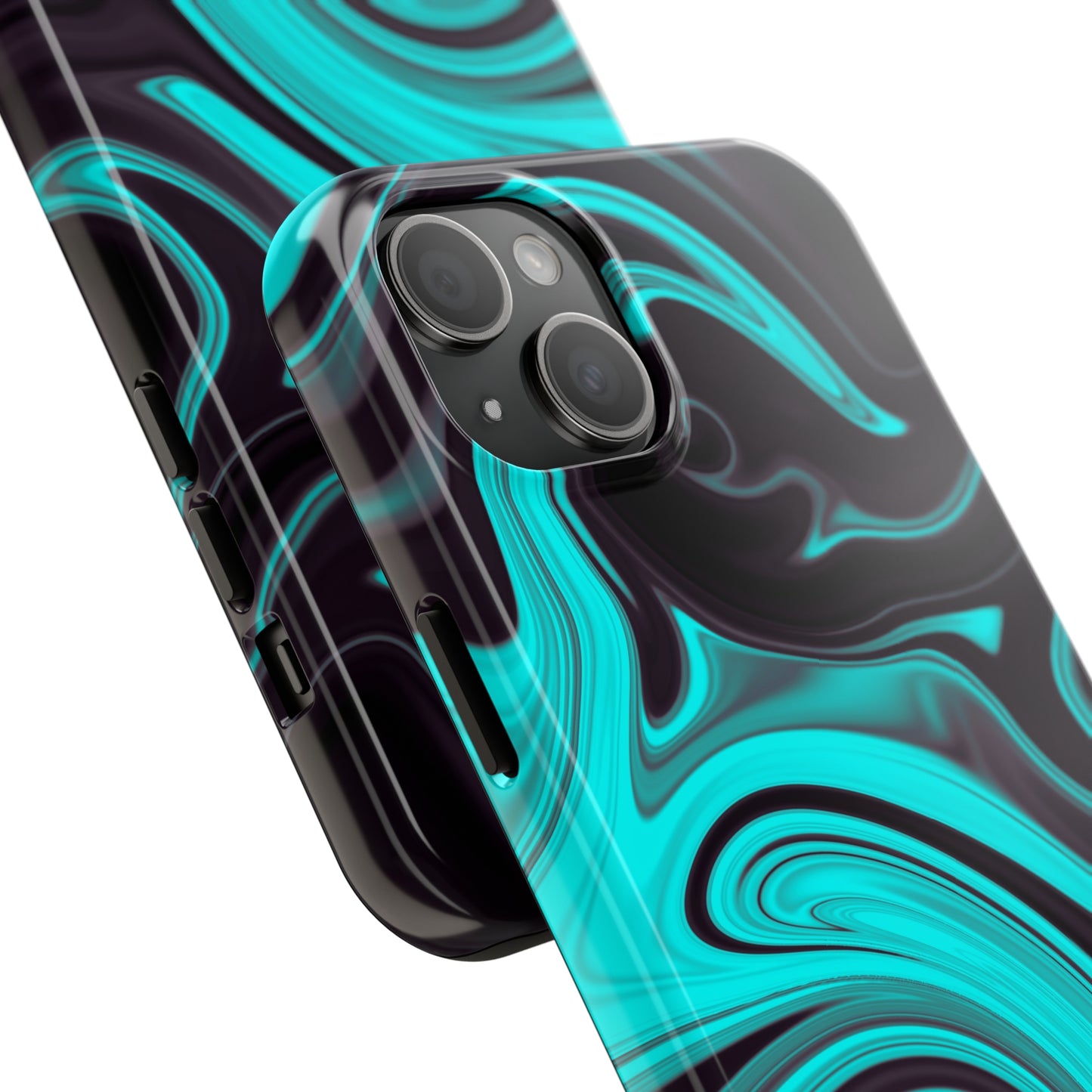 Aqua liquid marble pattern Tough Case