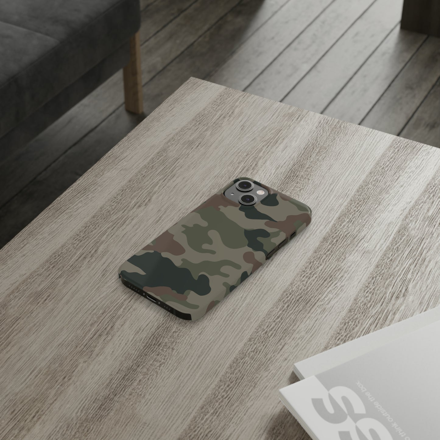 Dark Camouflage Snap Case