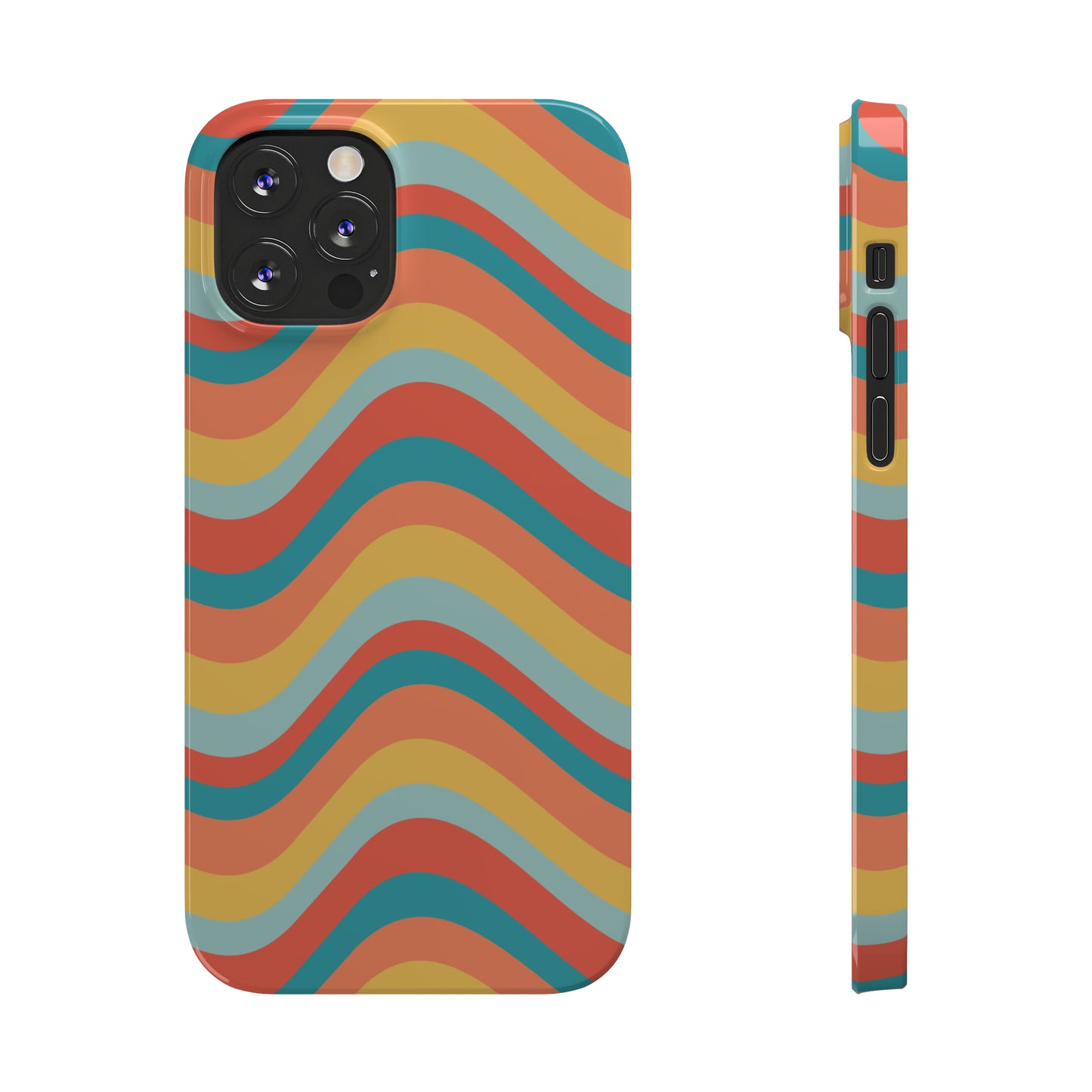 Wavy Pattern Snap Case