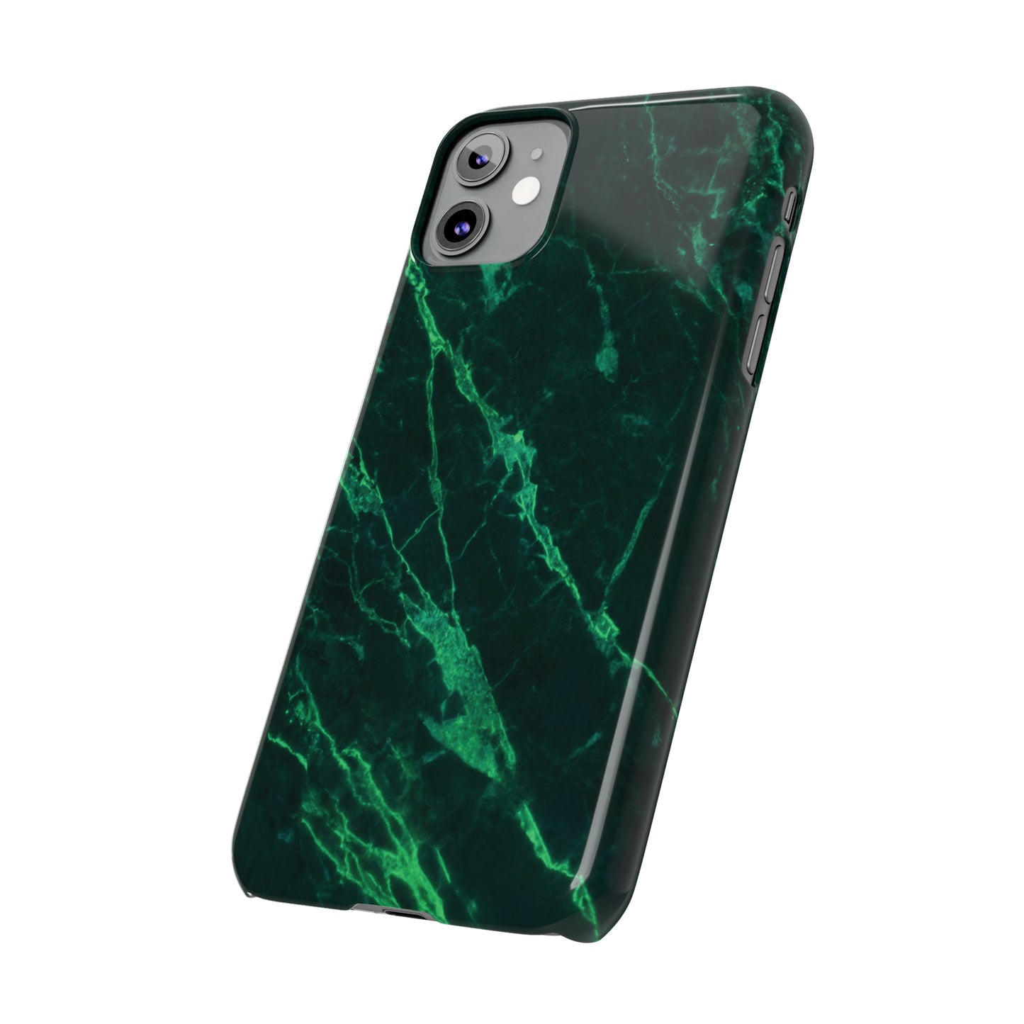 Dark green marble pattern Snap Case