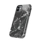 Grey & White liquid paint pattern Tough Case