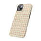 Soft Beige Dizzy Grid Snap Case