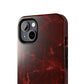 Red stone pattern Tough Case