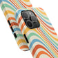 Retro Swirl Tough iPhone Case