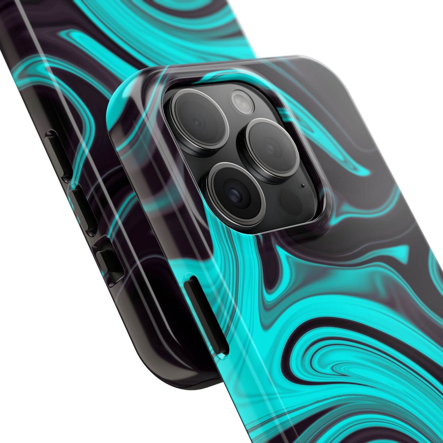 Aqua liquid marble pattern Tough Case