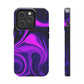 Purple liquid marble pattern Tough Case